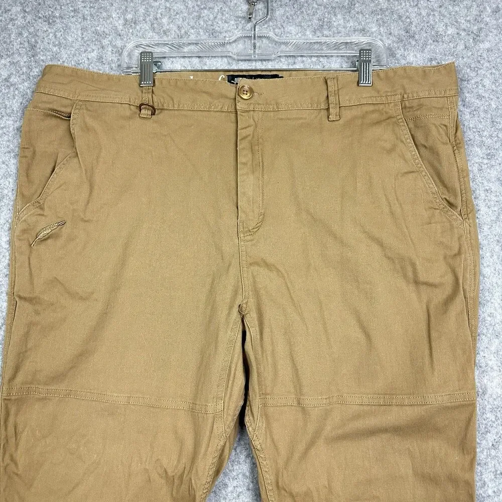 Publish Pants Mens Size 44 Tan Legacy Joggers Cotton Stretch Casual Preppy Logo